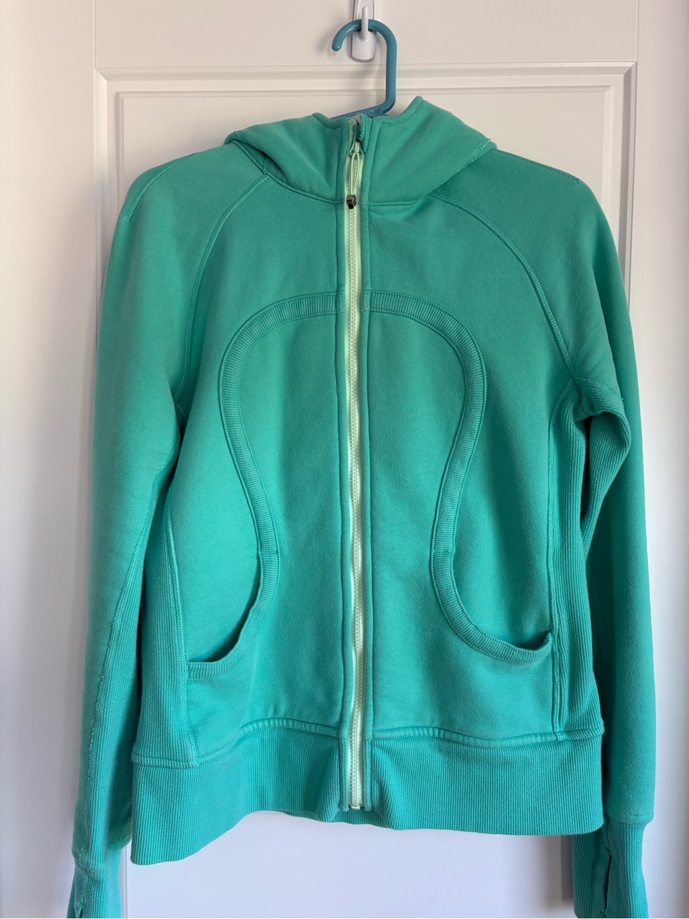 lululemon athletica Scuba Teal Zip-Up Hoodie
